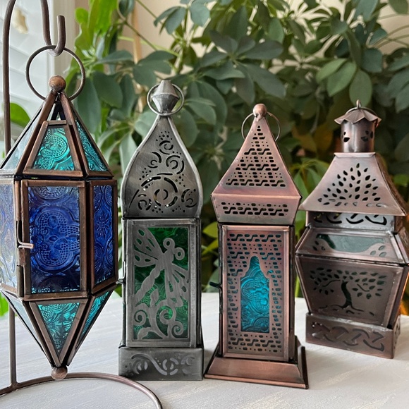 Lantern with stand and fairy lights - Picture 8 of 8